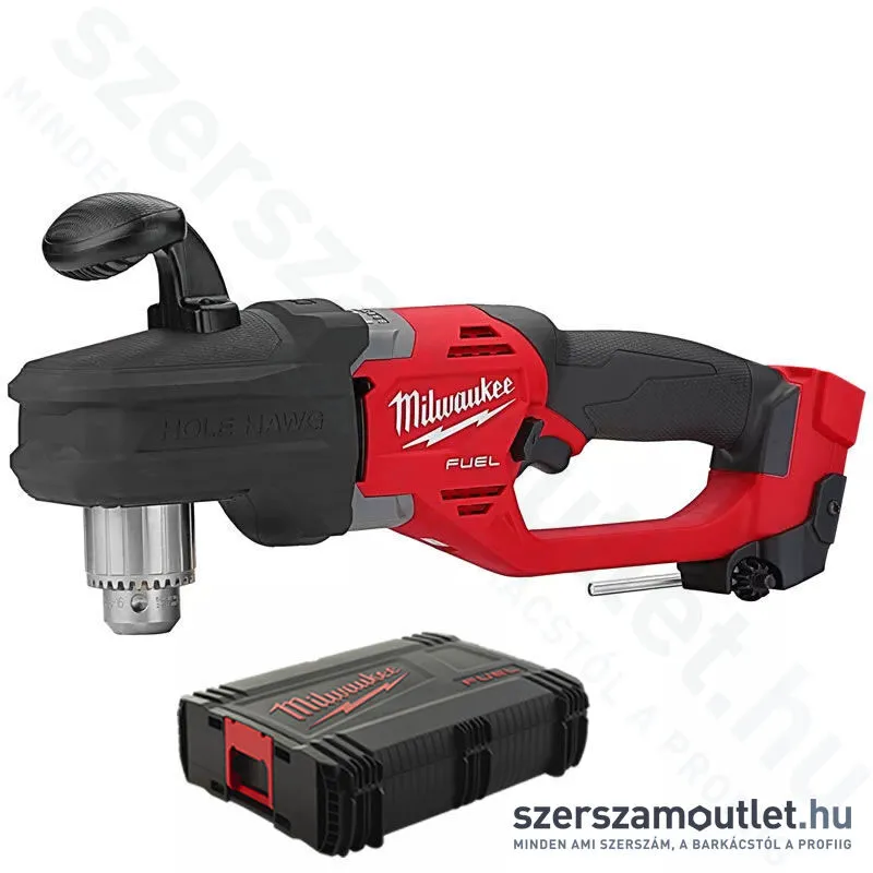 MILWAUKEE M18 CRAD2-0X Akkus sarokfúró HD kofferben (18V) (Akku és töltő nélkül!) (4933471641)