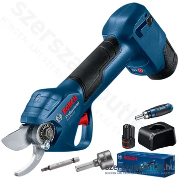 BOSCH PRO PRUNER Akkus metszőolló (2x3,0Ah/12V) (06019K1021) + AJÁNDÉK KESZTYŰ (F016800314)