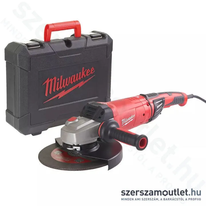 MILWAUKEE AGVKB 24-230 EKX DMS KIT Sarokcsiszoló lágyindítással, kofferben (2400W/230mm)