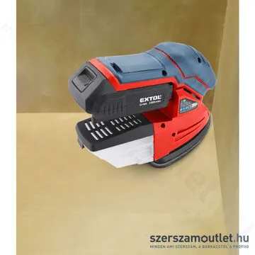 EXTOL Share20V Akkus delta csiszoló 123x95mm (1x2,0Ah/20V)