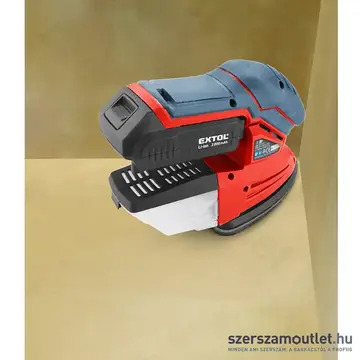 EXTOL Share20V Akkus delta csiszoló 123x95mm (20V) (Akku és töltő nélkül!)
