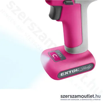 EXTOL Akkus fúró-csavarbehajtó, beépített akkuval, tartozékokkal (1,5Ah/12V)