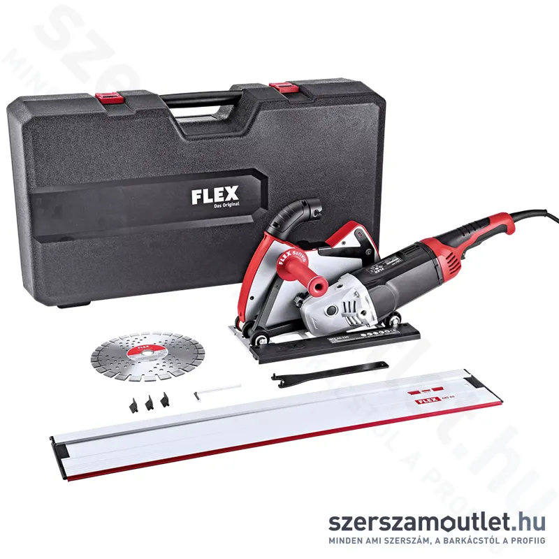 FLEX DCG L 26-6 230 Set Gyémántvágó porelszívóval, vezetősínnel kofferben (2600W/230mm) (494.674)