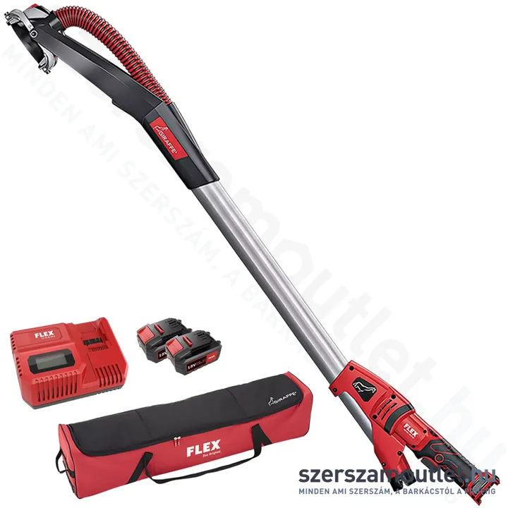 FLEX GE MH 18.0 EC 5.0 AH SET Akkus fal- és mennyezetcsiszoló 225mm (2x5,0Ah/18V) (504.033)