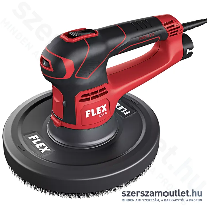 FLEX GCE 6-EC O Rövidszárú falcsiszoló kerek fejjel, kofferben (600W/225mm) (590.001)