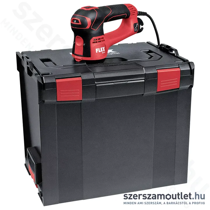 FLEX GCE 6-EC KIT Rövidszárú falcsiszoló szénkefementes, L-BOXX (600W/225mm) (504.114)