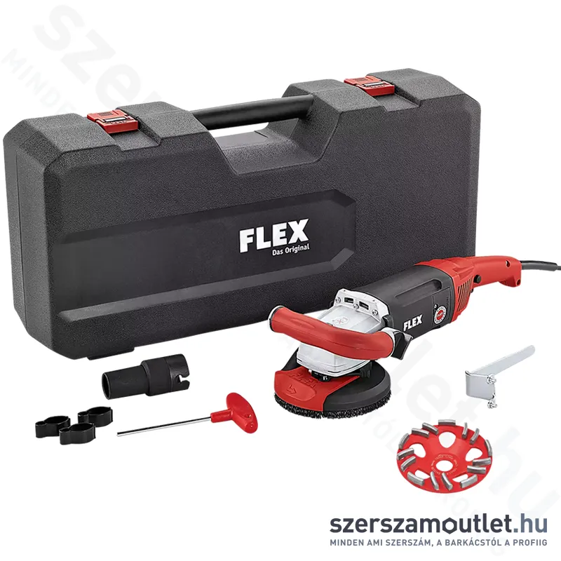 FLEX LD 18-7 125 R, KIT E-JET Betoncsiszoló kofferben (1800W/125mm) (408.638)