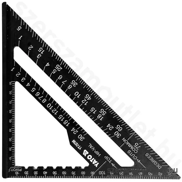 YATO Derékszög és szögmérő 180mm (YT-70786)