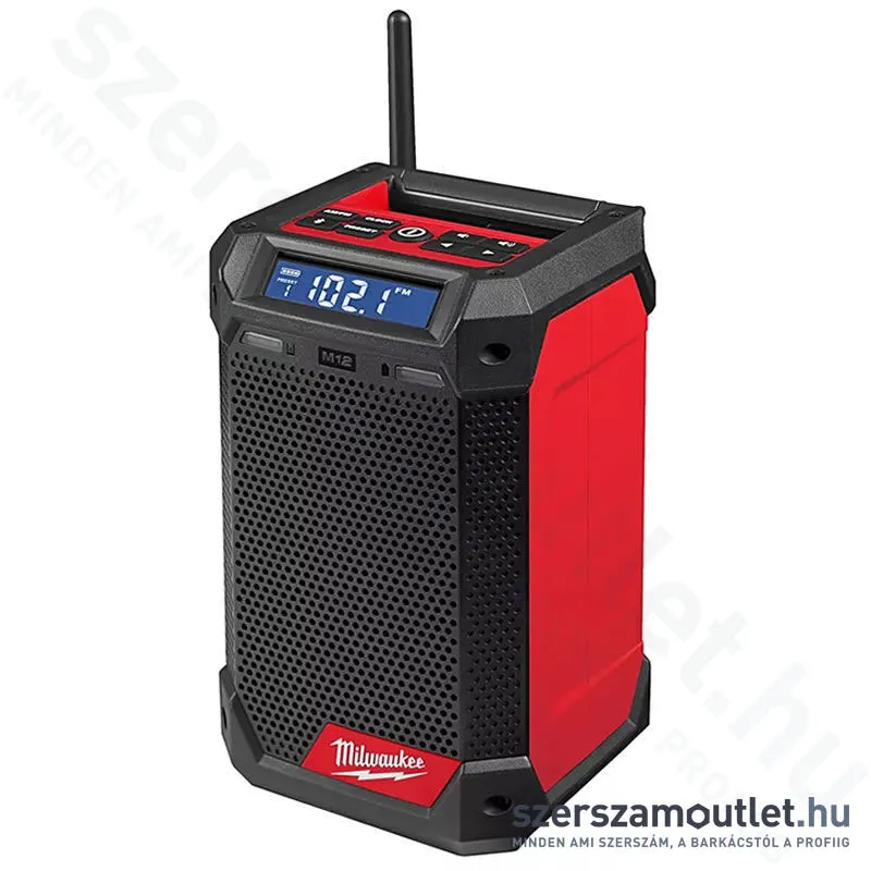 MILWAUKEE M12 RCDAB+-0 Akkus rádió/töltő DAB+ (12V) (Akku és töltő nélkül!) (4933472114)