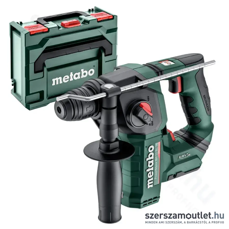 METABO PowerMaxx BH12 BL16 Fúrókalapács kofferben (12V, 1.3J)(Akku és töltő nélkül!)
