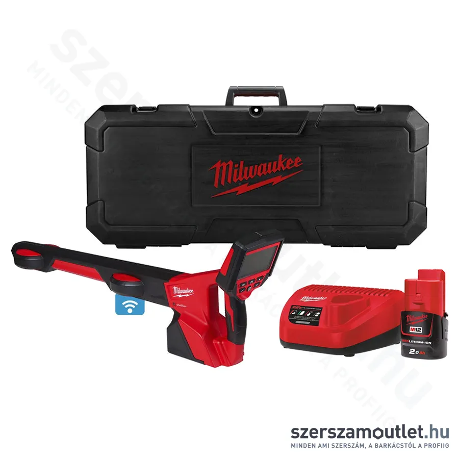 MILWAUKEE M12 PL-201C Akkus csővezeték helymeghatározó, kofferben (1x2,0Ah/12V) (4933478615)