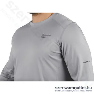 MILWAUKEE WWLSG-L WORKSKIN Technikai hosszú ujjú póló, szürke (L) (4933478190)