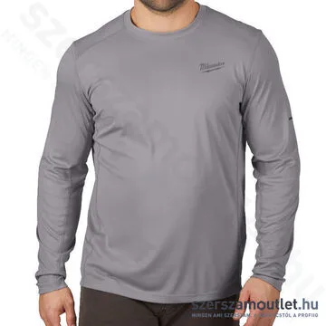 MILWAUKEE WWLSG-L WORKSKIN Technikai hosszú ujjú póló, szürke (L) (4933478190)