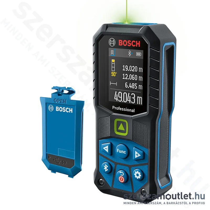 BOSCH GLM 50-27 CG Lézeres távolságmérő ZÖLD, akkumulátorral 50m (0601072U01)