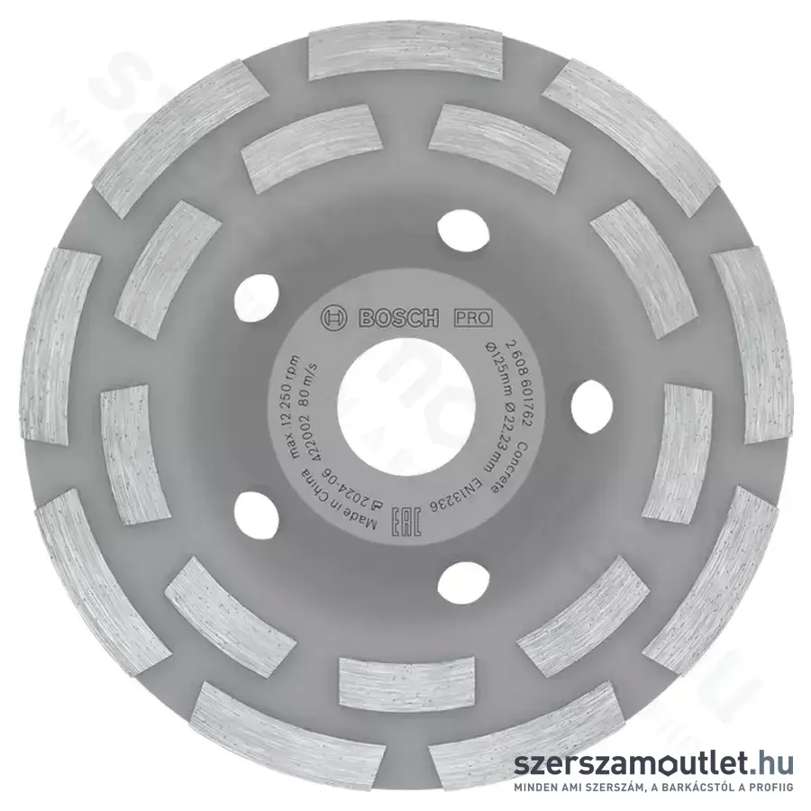 BOSCH Expert for Concrete gyémánt fazékkorong Long Life 125x22,23mm (2608601762)