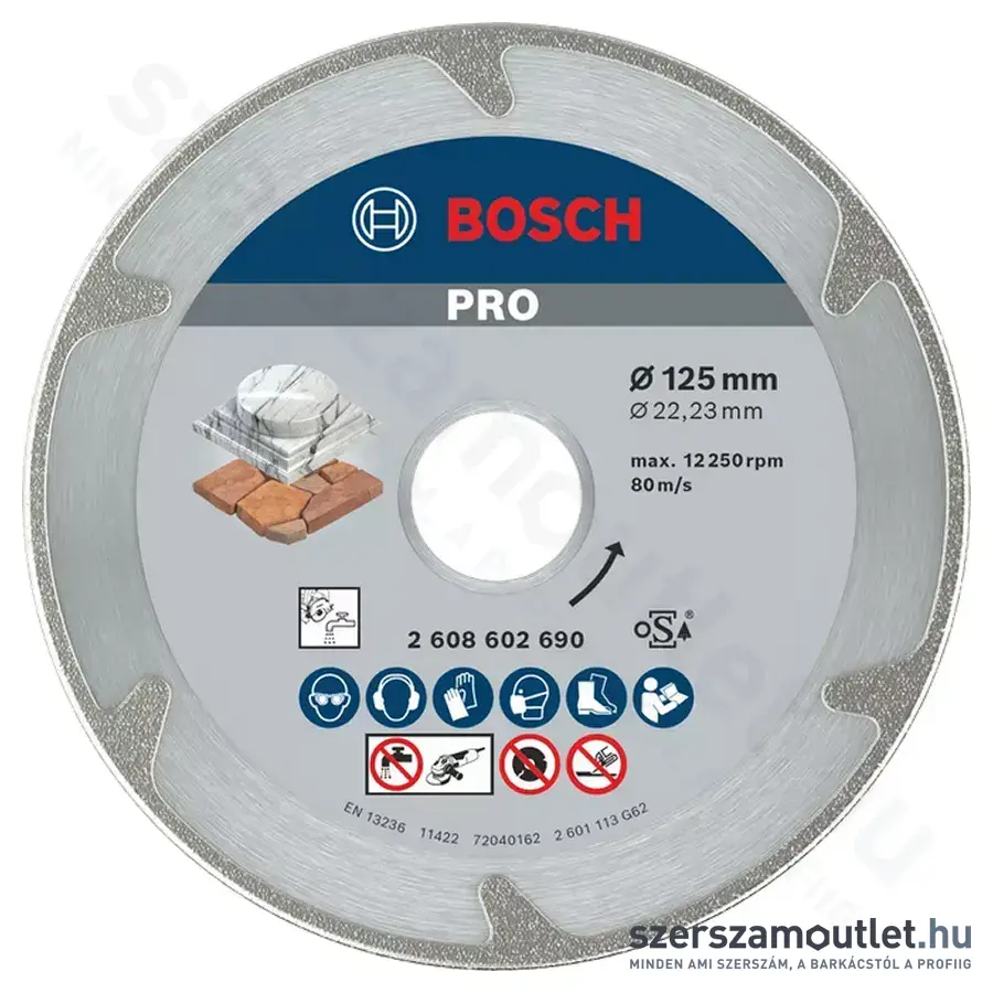 BOSCH Best for Marble gyémánt vágótárcsa 125x2,2x22,23mm (2608602690)