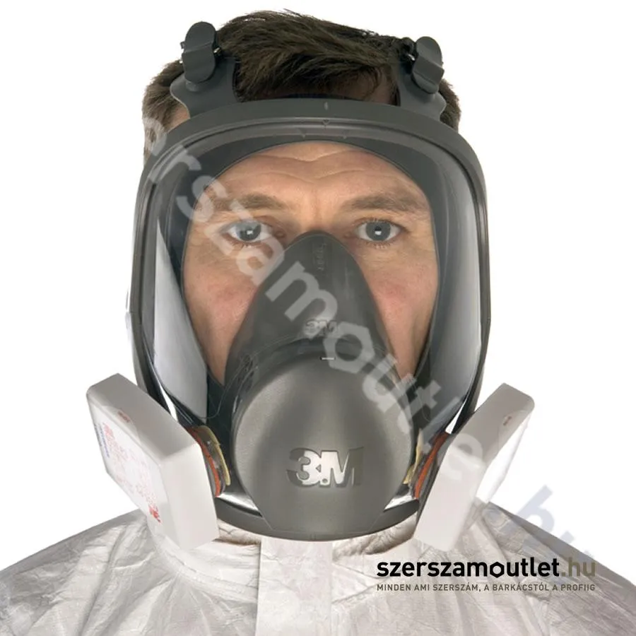 3M Cserélhető betétes, ikerszűrős teljesálarc | L méret