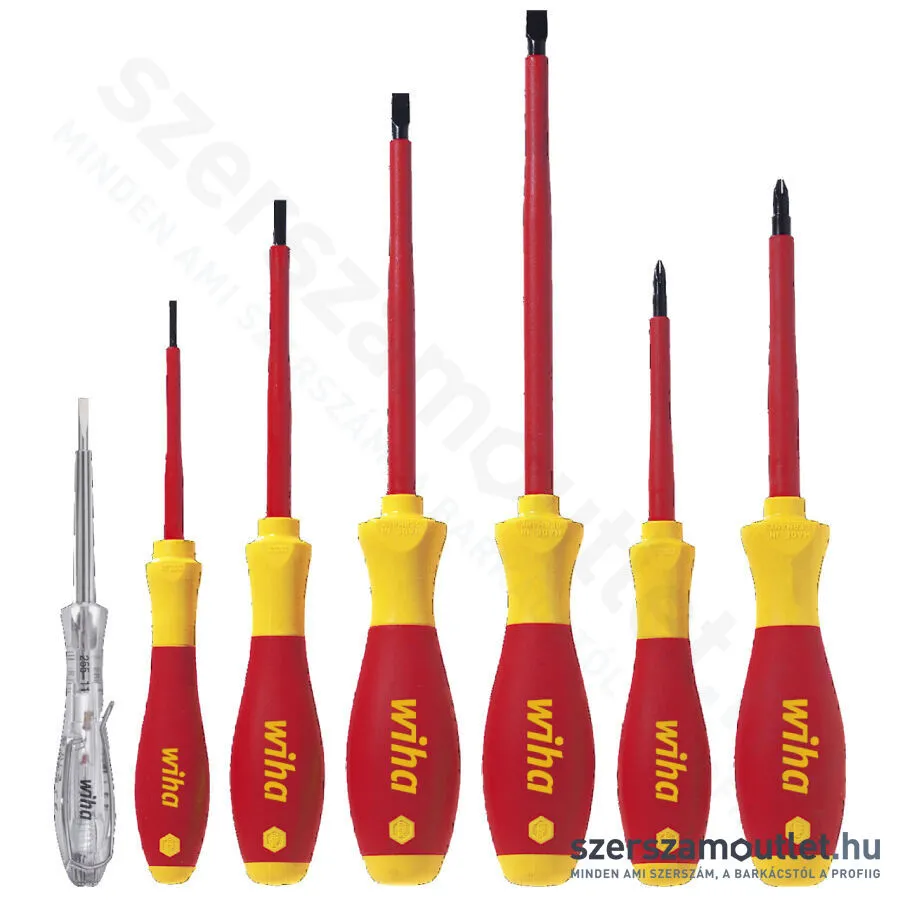 WIHA SoftFinish Electric VDE Csavarhúzó készlet 6+1 részes (320NK7/No.00834)