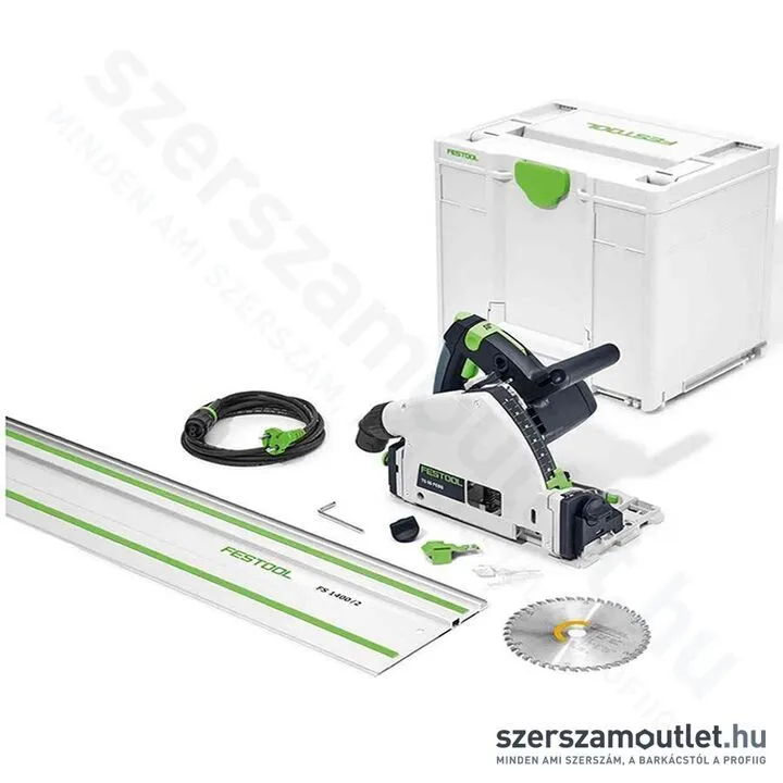 FESTOOL TS 55 FEBQ-Plus-FS Merülőfűrész Systainer-ben (1200W/160mm)