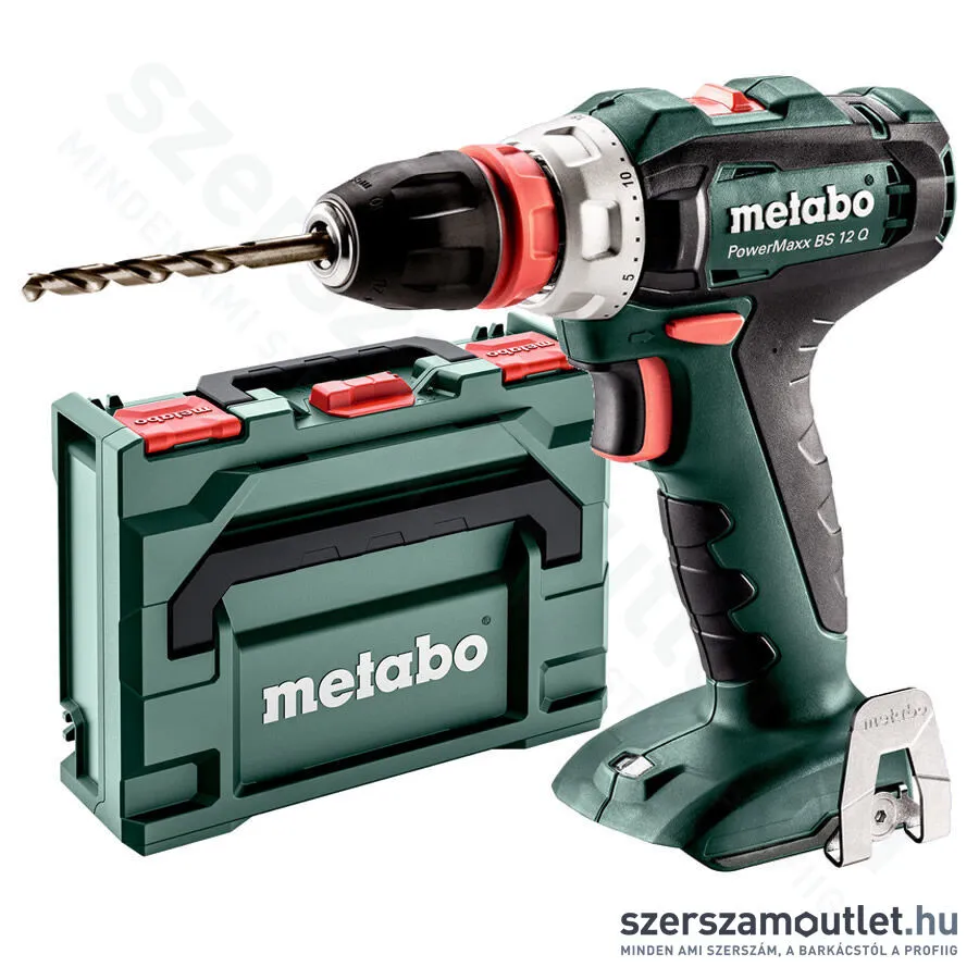 METABO PowerMaxx BS 12 QUICK Akkus fúró-csavarozó metaBOXban (Akku és töltő nélkül!)
