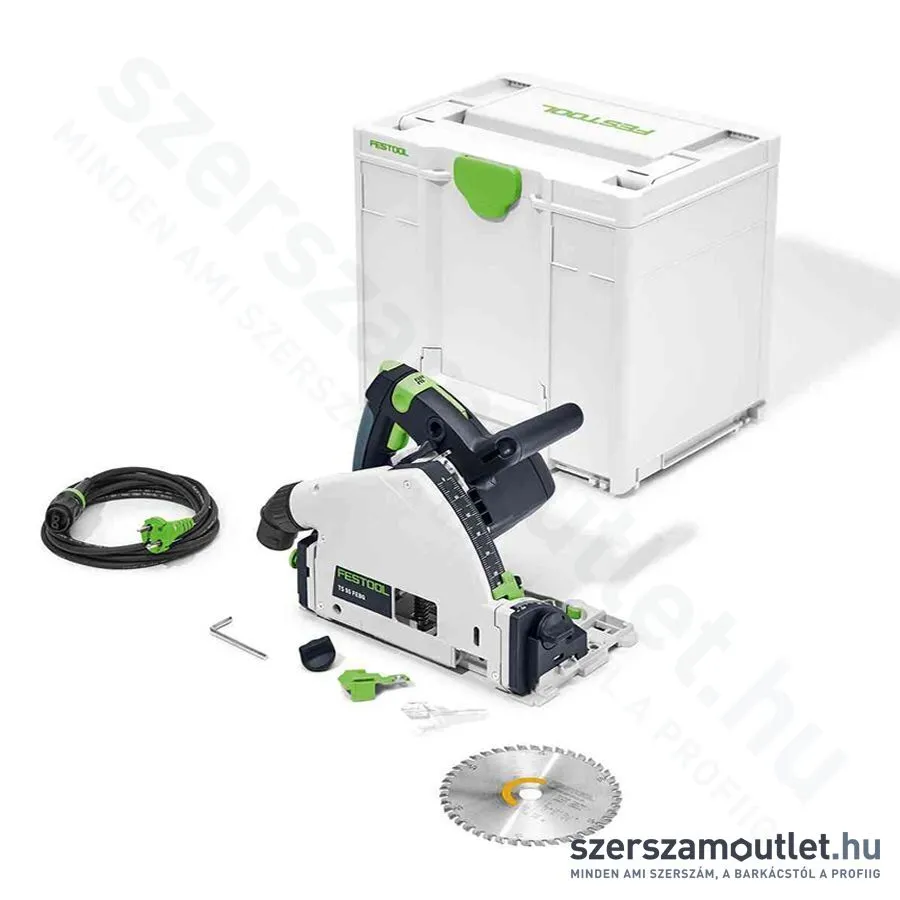 FESTOOL TS 55 FEBQ-Plus Merülőfűrész Systainer-ben (1200W/160mm)