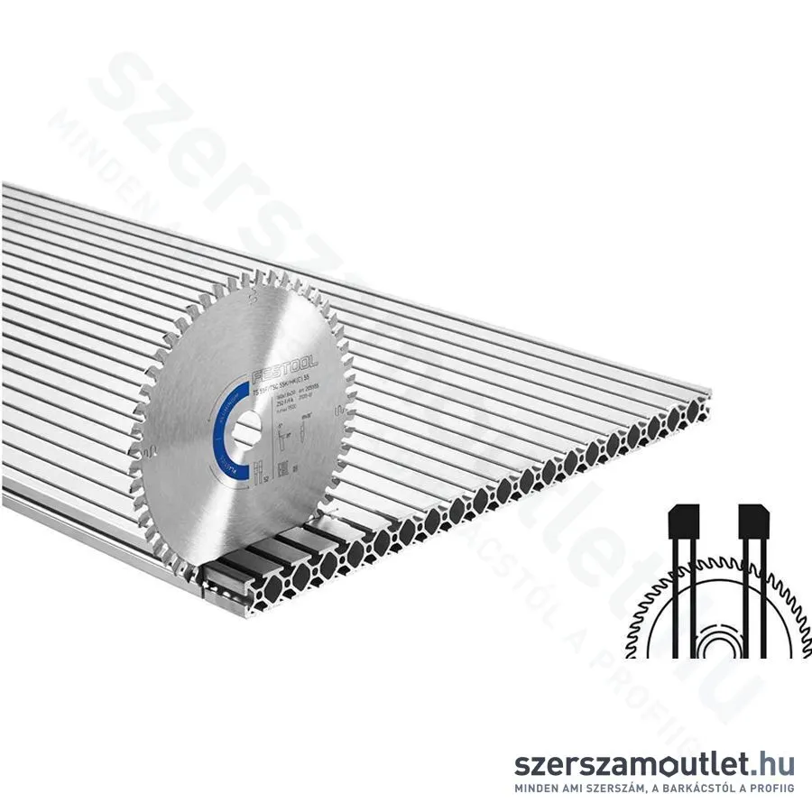 FESTOOL körfűrészlap 160x1,8x20 F/FA52 alu, műanyag ALUMINIUM/PLASTICS