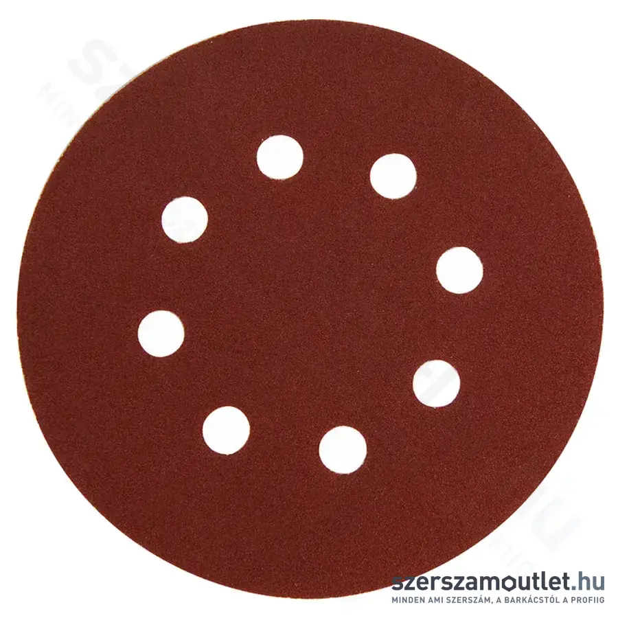 EXTOL Csiszolókorong, lyukas 125mm P150 (10db)
