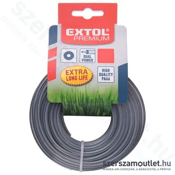 EXTOL Damil, kör keresztmetszetű 2,4mm/15m