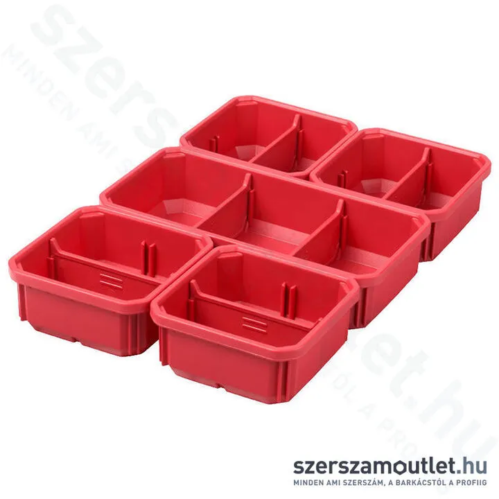 MILWAUKEE Kivehető tároló dobozok PACKOUT kompakt és vékony rendszerezőkhöz