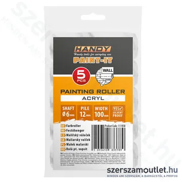 HANDY Festőhenger (akril) 100mm (5db) (11185B)