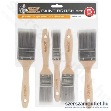 HANDY Festőecset szett, fa, 5 részes (11191C)