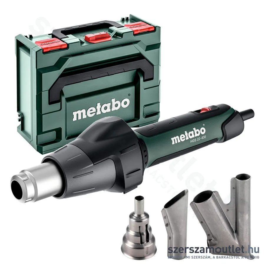 METABO HGS 22-630 Hőlégfúvó (2200W/630°C) metaBOXban (604063500)