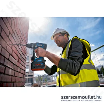 BOSCH GSB 18V-150 C Akkus ütvefúró-csavarozó szénkefementes, L-Boxxban (18V) (Akku és töltő nélkül!)