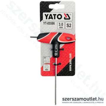 YATO Gömbfejű imbuszkulcs, T-markolattal 3x100mm (YT-05586)