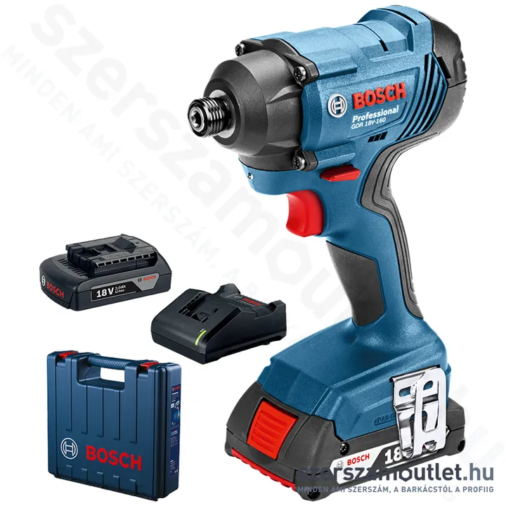 BOSCH GDR 180-LI Akkus ütvecsavarozó kofferben (1/4