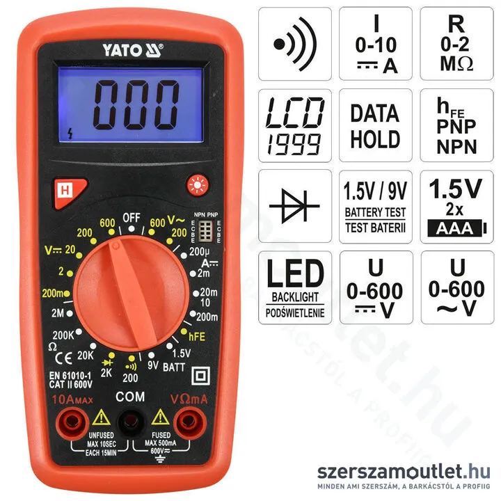 YATO Digitális Multiméter (YT-73081)