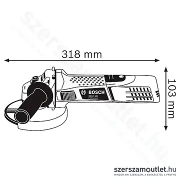 BOSCH GWS 7-115 E Fordulatszám szabályozós sarokcsiszoló (720W/115mm)