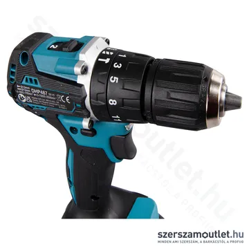 MAKITA DHP487RAJ Akkus szénkefementes ütvefúró-csavarbehajtó MakPac kofferben (2x18V/2,0Ah)
