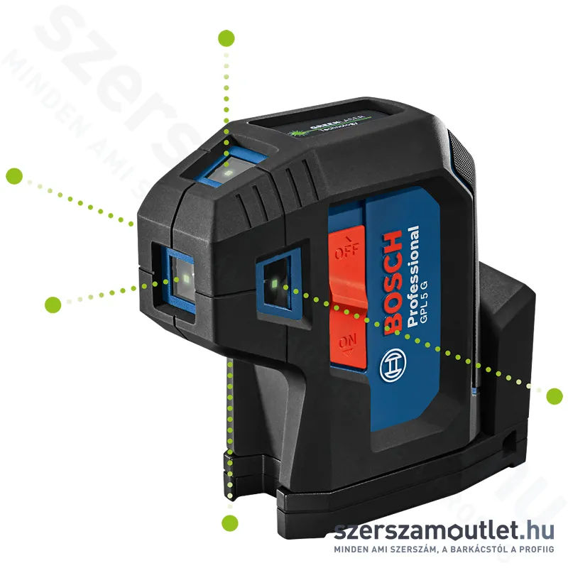 BOSCH GPL 5 G Pontlézer ZÖLD (5 pontos/30m) (0601066P00)