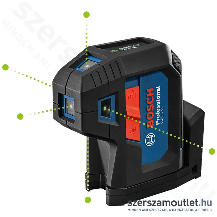 BOSCH GPL 5 G Pontlézer ZÖLD (5 pontos/30m) (0601066P00)
