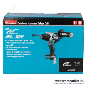 MAKITA DHP486Z Szénkefementes Akkus ütvefúró-csavarbehajtó (18V) (Akku és töltő nélkül!)