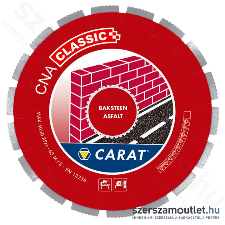 CARAT Gyémánttárcsa 350x25,4mm (CNA350400)