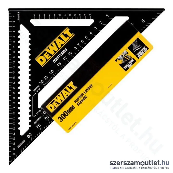 DEWALT Ácsderékszög 30cm (DWHT25228-0)