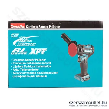 MAKITA PV301DZ Szénkefementes Polírozó (12V/80mm) (Akku és töltő nélkül!)