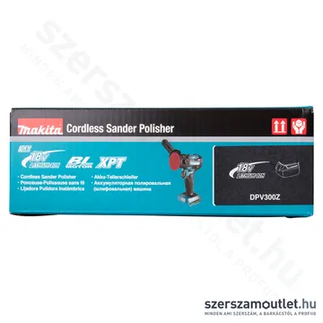 MAKITA DPV300Z Szénkefementes Polírozó (18V/80mm) (Akku és töltő nélkül!)