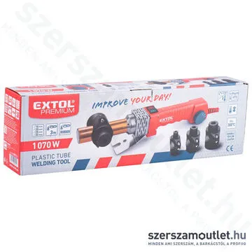 EXTOL Műanyagcső hegesztő gép 1070W (16/20/25/32mm)