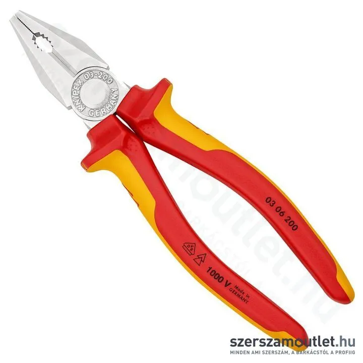 KNIPEX SZIGETELT Kombinált fogó 200mm (03 06 200)