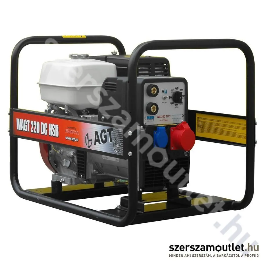 AGT Háromfázisú hegesztő áramfejlesztő 6,5kVA (WAGT 220 DC HSB)