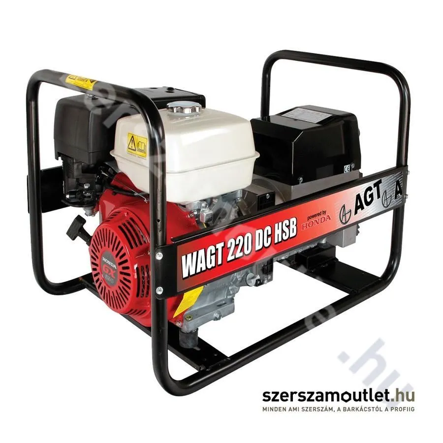 AGT Háromfázisú hegesztő áramfejlesztő 6,5kVA (WAGT 220 DC HSB)