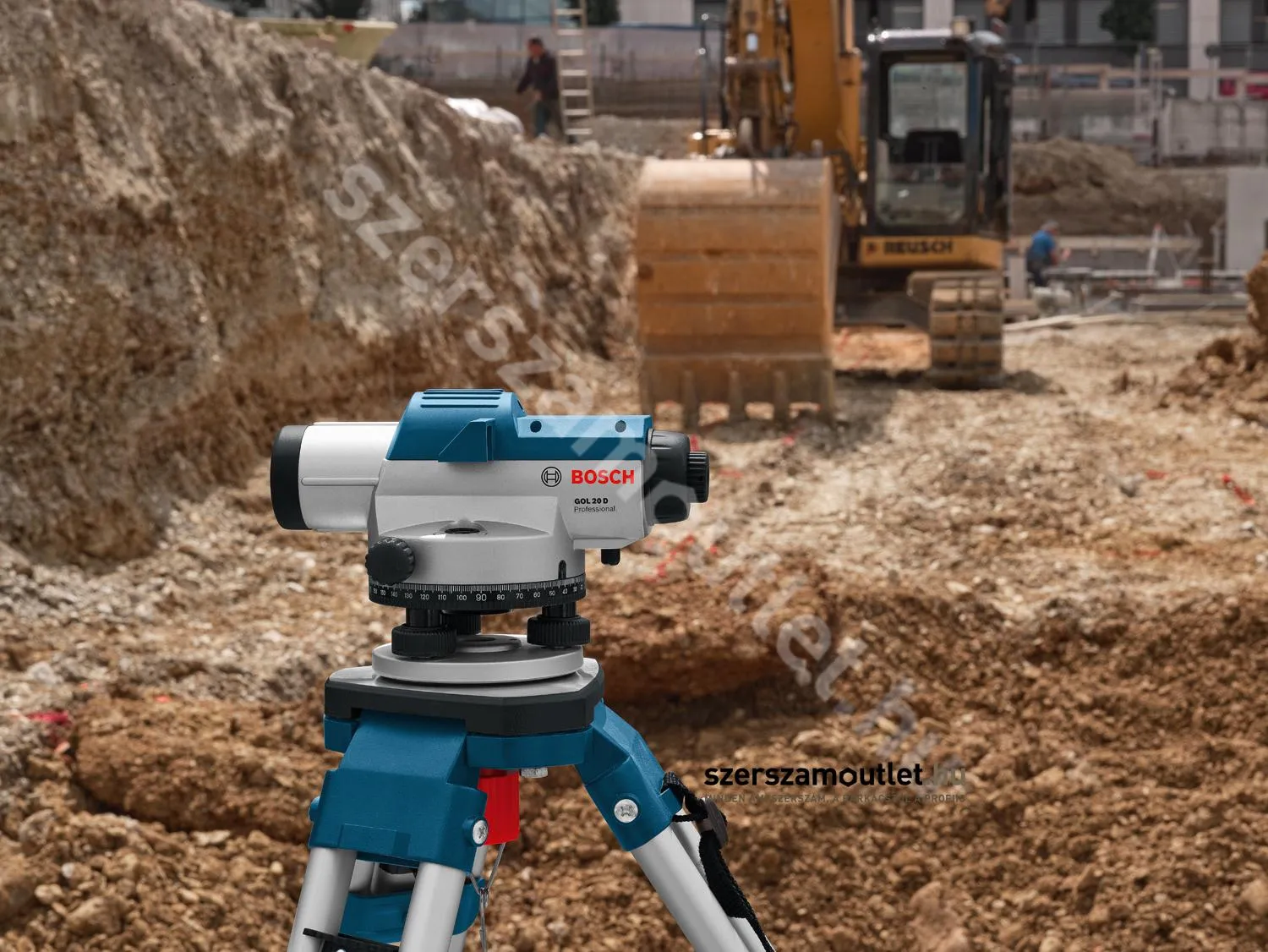 BOSCH GOL 32 D Optikai szintező + BT 160 Állvány + GR500 Mérőléc (06159940AX)